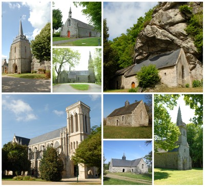 collage églises l'art dans les chapelles 2015