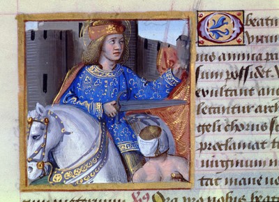 Anonyme Saint Martin partageant son manteau (détail) vers 1510 Tours Bibliothèque municipale (1024x741) vignette