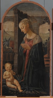 Jacopo del Sellaio (c.1441 1493), La Vierge adorant l'Enfant, Musée du Mans vignette