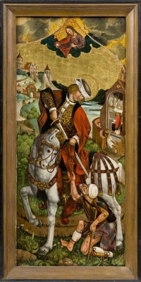 Jan Polack Saint Martin et le mendiant Maastricht 1500 Bonnefantenmuseum credit Peter Cox  (512x1024) vignette