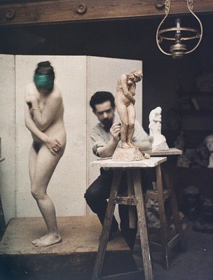 Léon Gimpel, atelier de sculpteur