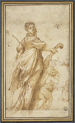 Louvre Parmigianino Ste Cécile avec un putto