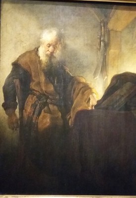 Saint Paul lisant à sa table de travail Rembrandt