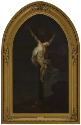 Antoine Plamondon (L'Ancienne Lorette, 1804   Neuville, 1895), d'après Charles Monnet (Paris, 1732, après 1808). Le Christ expirant sur la croix, 1851