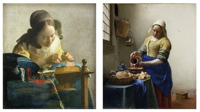 La dentellière   la laitière   Vermeer