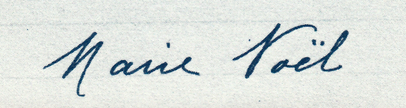 Marie Noël signature