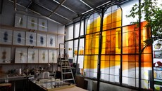 Création de vitraux 'photographiques' à l’église Saint-Denis de Bron (69)