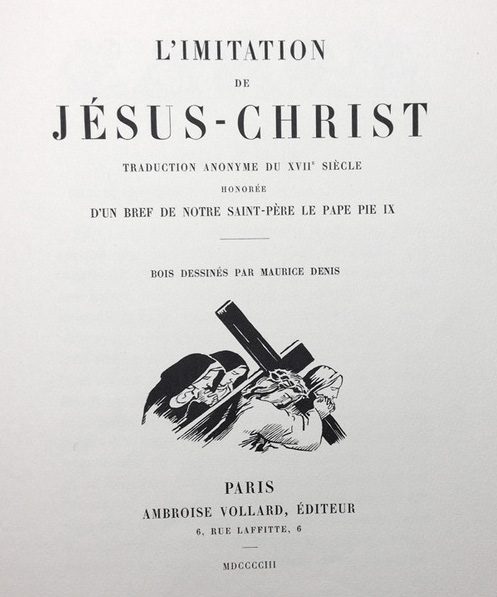 L’Imitation de Jésus-Christ et les bois gravés de Maurice Denis