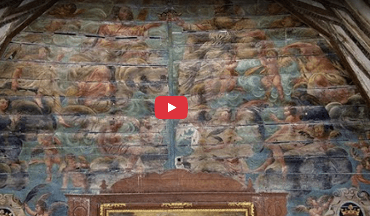 EXPOSITION DE PHOTOGRAPHIES ET DIAPORAMA SUR LES  « PANNEAUX PEINTS DE L’EGLISE ST JEAN BAPTISTE DE PANILLEUSE »