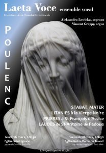 Francis Poulenc, par l’ensemble vocal Laeta Voce