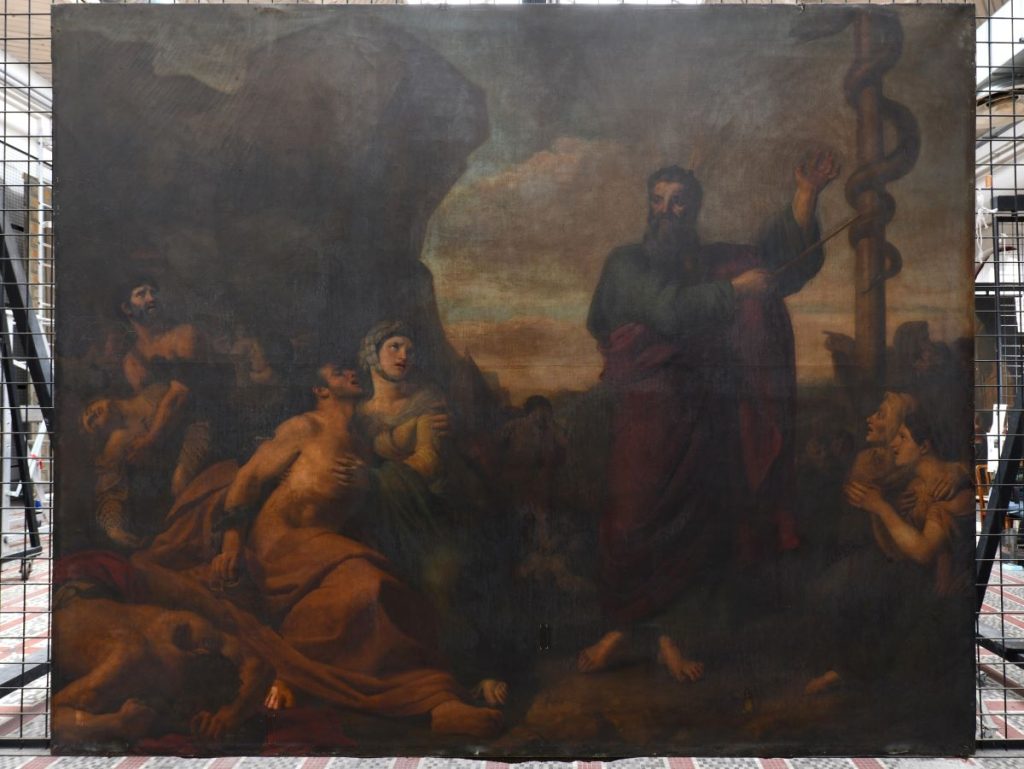 Restauration du Serpent d’airain de Constant-Louis-Félix Smith